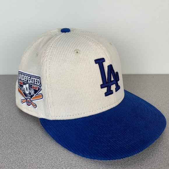 Undefeated Other - New Era Undefeated Los Angeles Dodgers Corduroy Hat 7 3/8 Fitted Cap 59Fifty